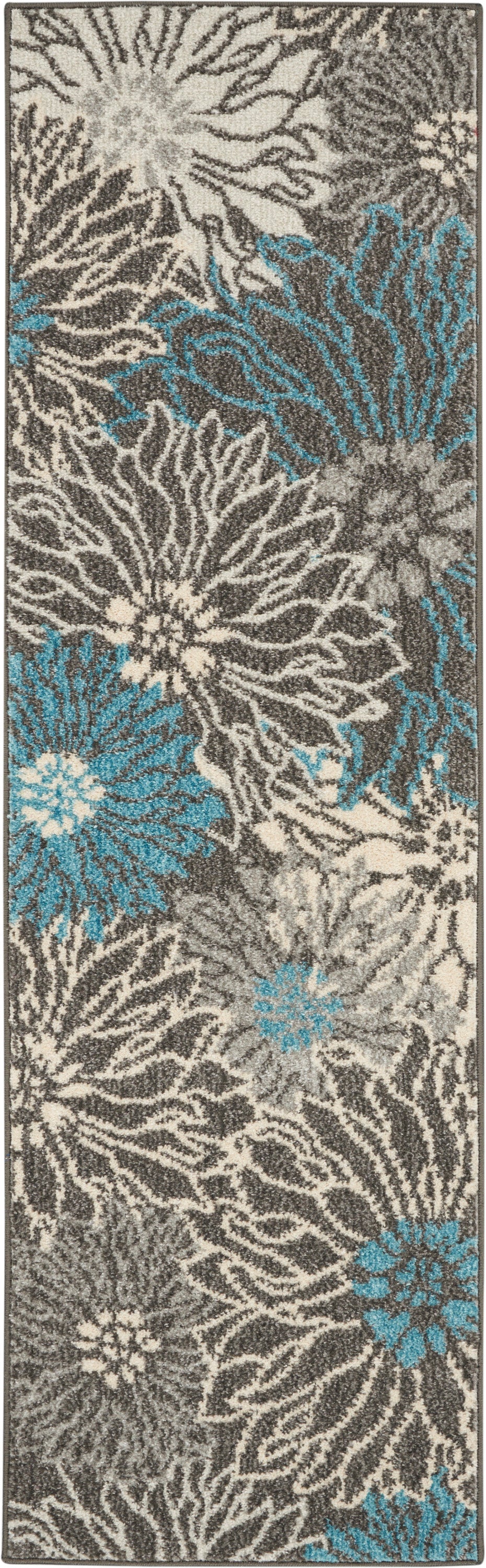 Nourison Home Passion PSN17 Charcoal Blue Contemporary Power-loomed Rugs
