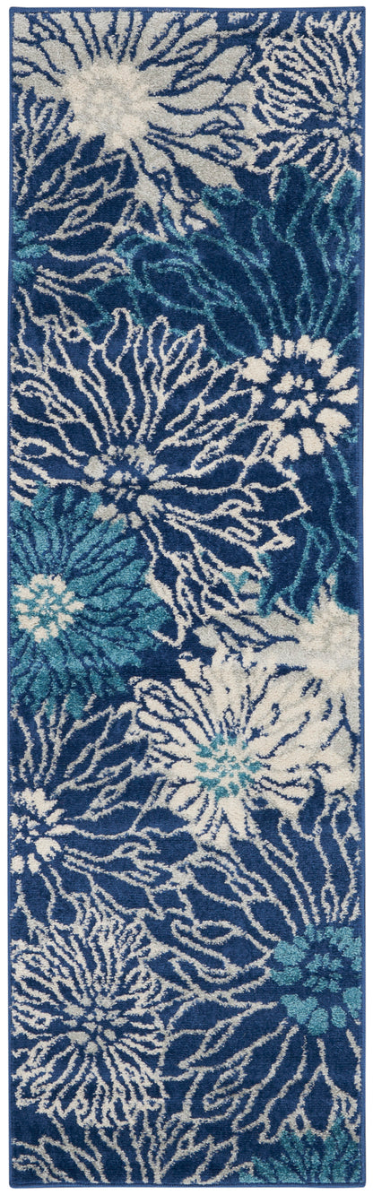 Nourison Home Passion PSN17 Navy Ivory Contemporary Power-loomed Rugs