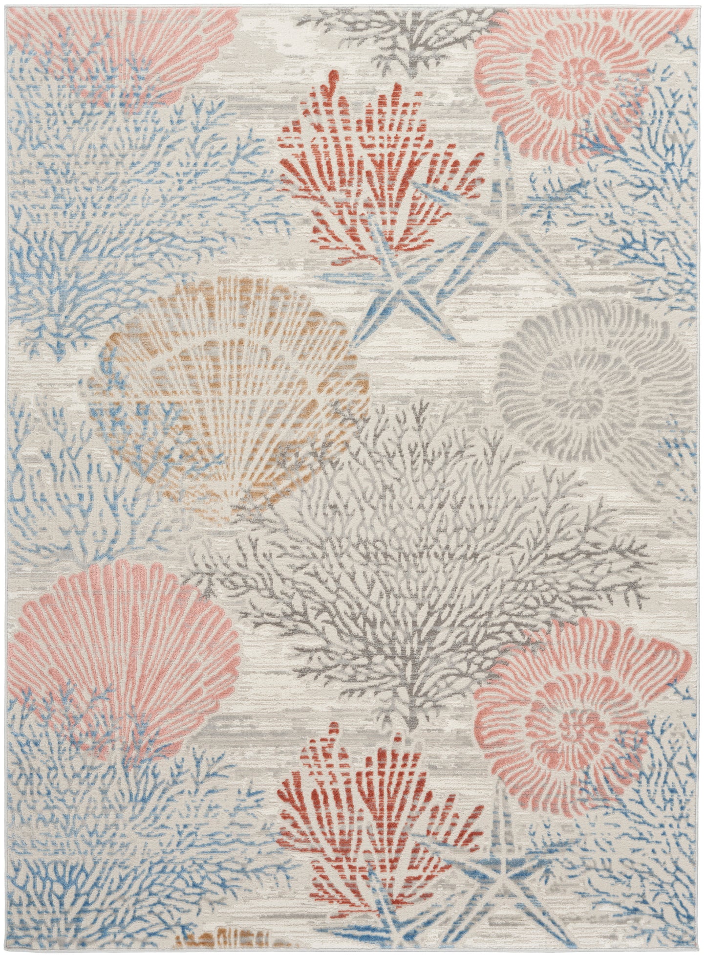 Nourison Home Seaside SDS04 Multicolor Contemporary Power-loomed Rug