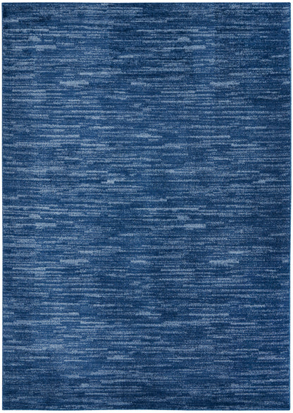 Nourison Home Nourison Essentials NRE01 Navy Blue Contemporary Power-loomed Rug