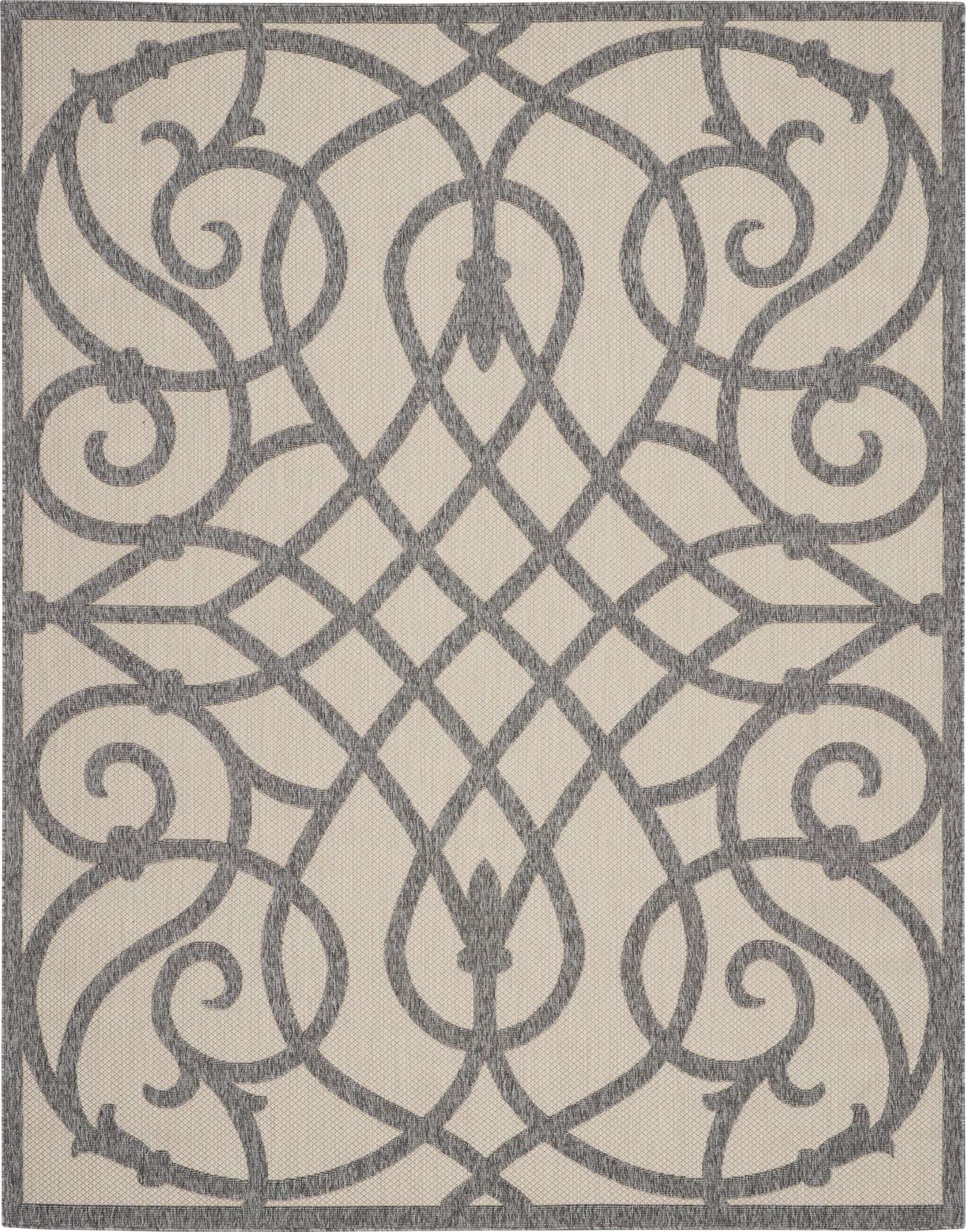 Nourison Home Cozumel CZM04 Cream Grey Contemporary Power-loomed Rug