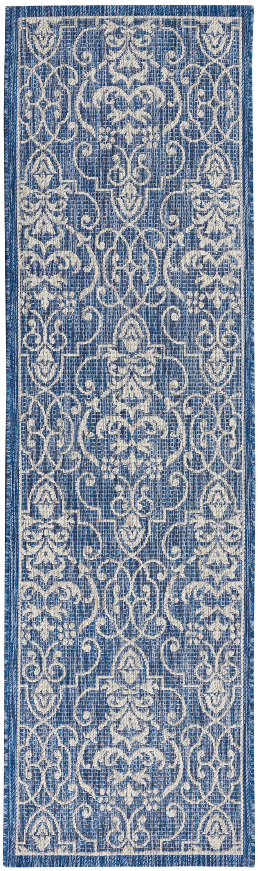 Nourison Home Country Side CTR04 Denim Transitional Power-loomed Rug