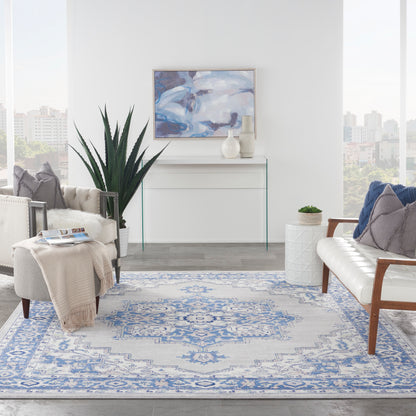 Nourison Home Whimsicle  Grey Blue  Transitional