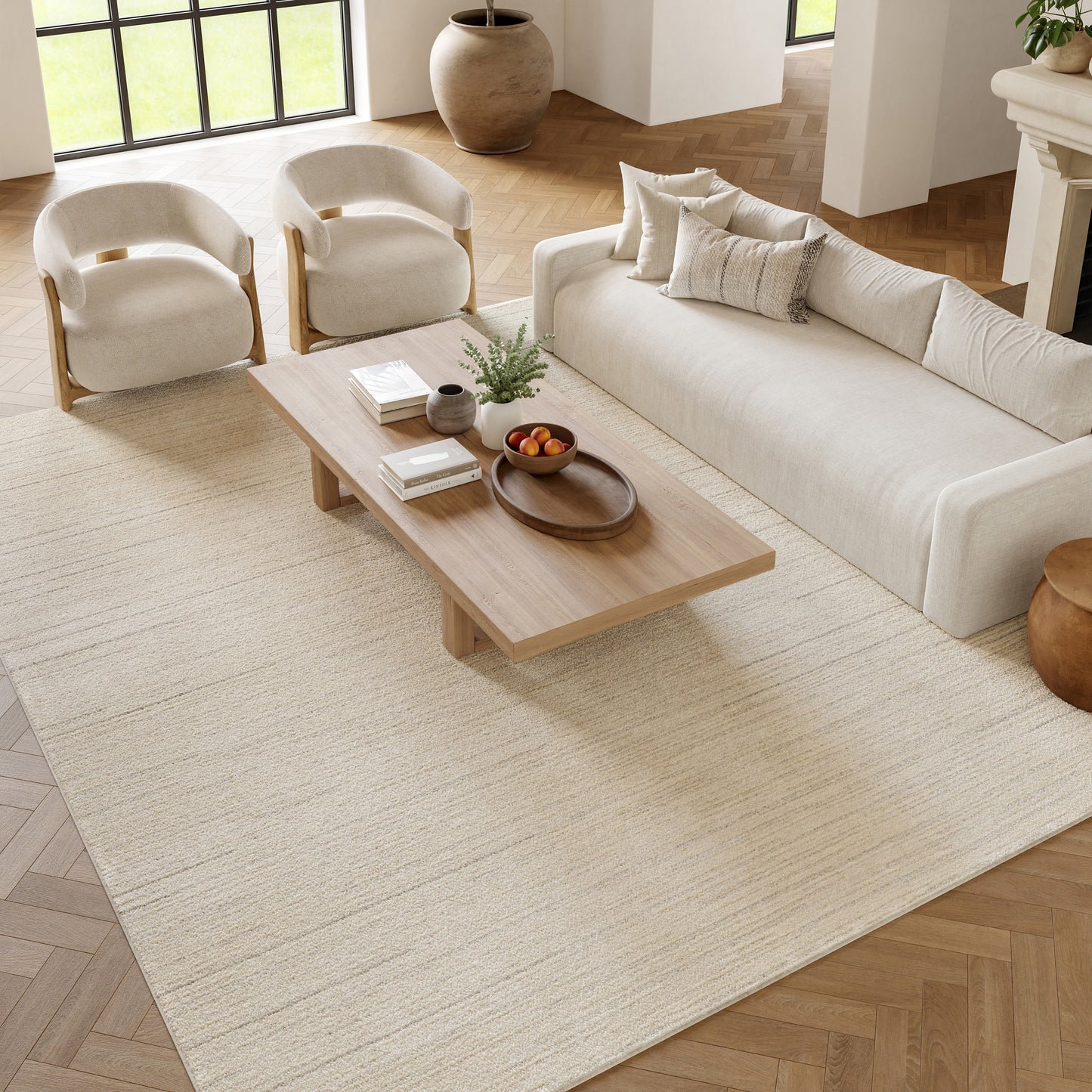Nourison Home Andes  Ivory Grey  Contemporary