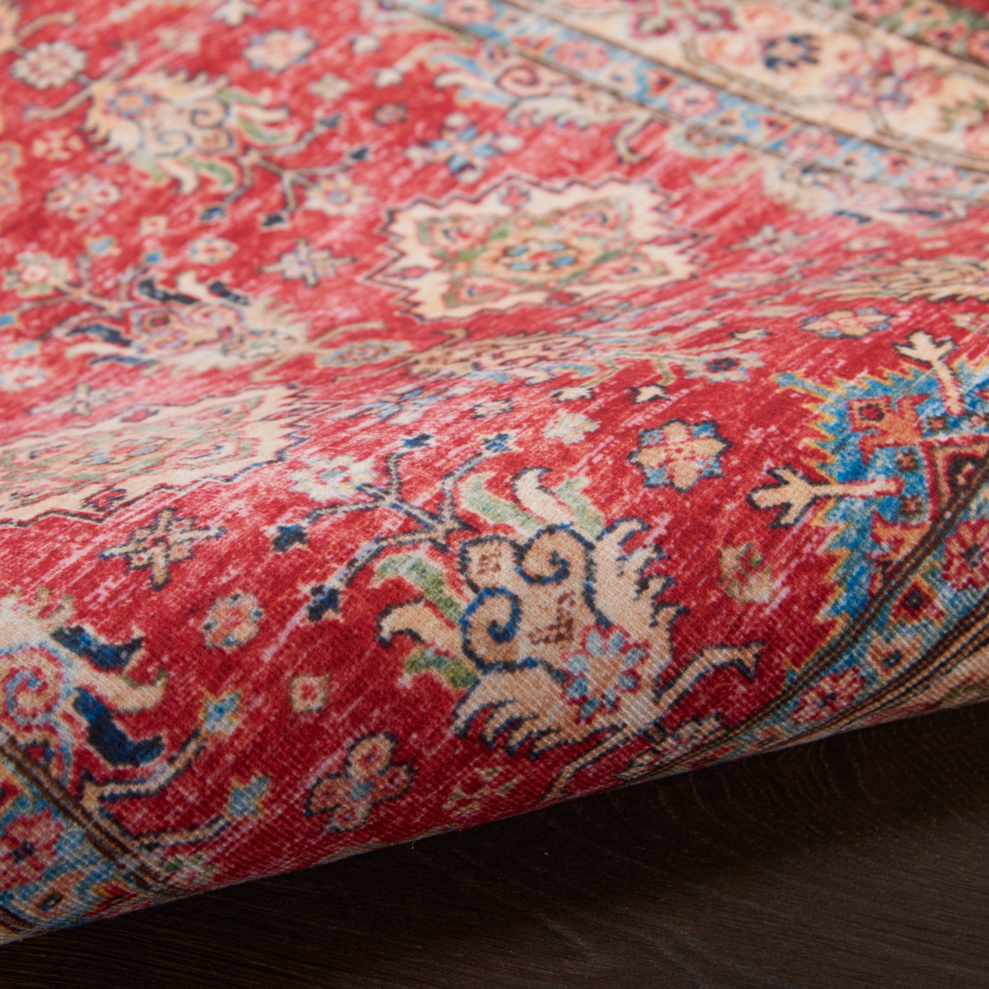 Nourison Home Fulton  Red  Traditional