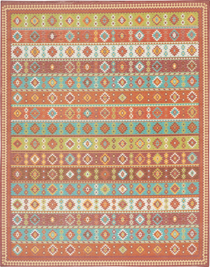 Nourison Home Madera MAD08 Light Orange Transitional Power-loomed Rug