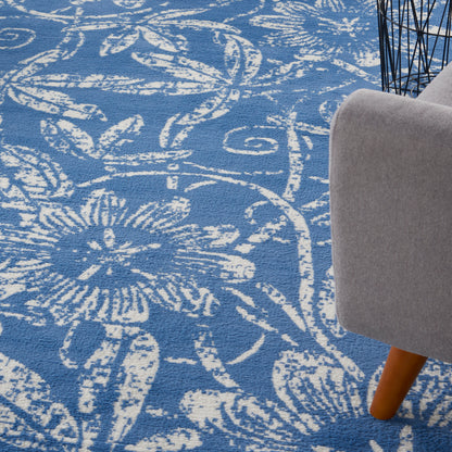 Nourison Home Whimsicle  Blue  Contemporary