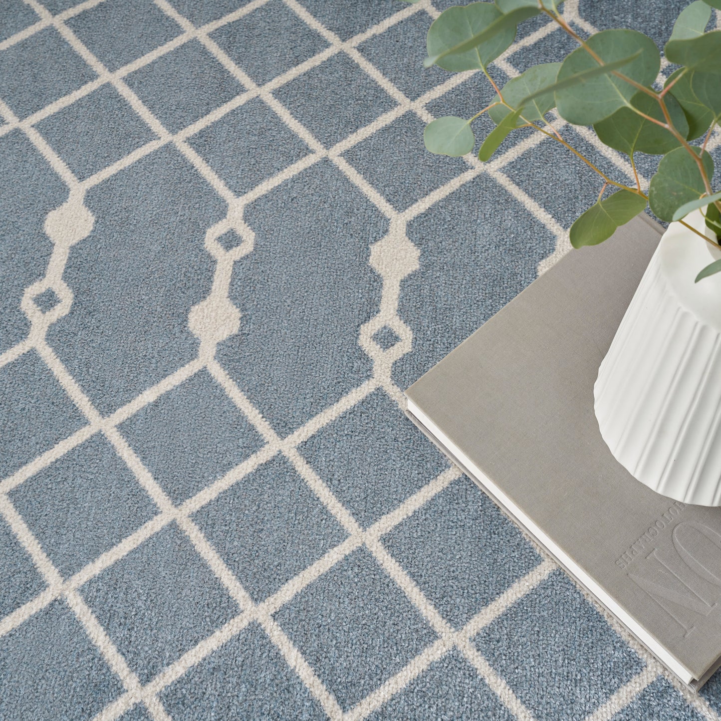 Nourison Home Astra Machine Washable  Blue  Transitional