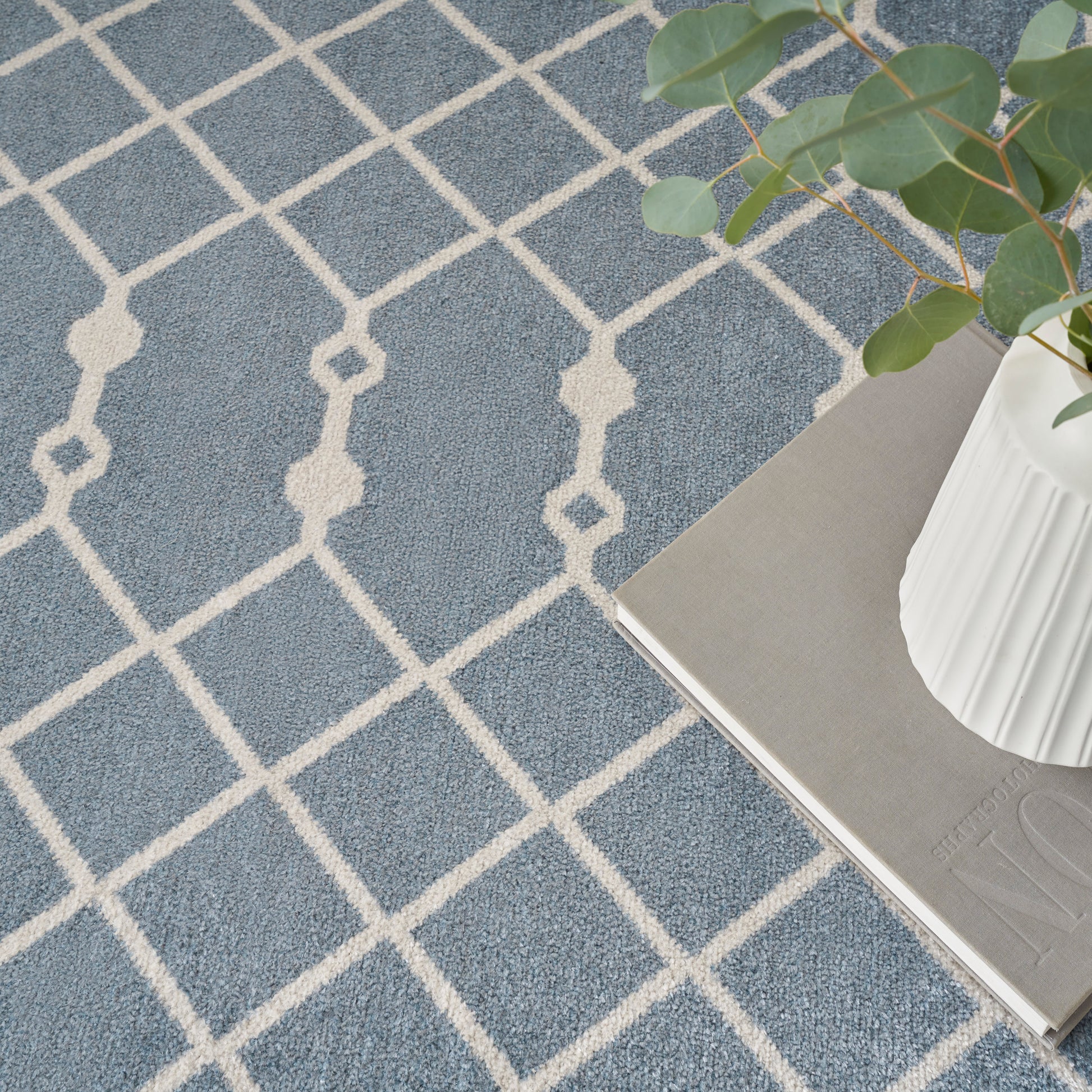 Nourison Home Astra Machine Washable  Blue  Transitional