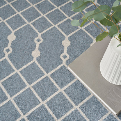 Nourison Home Astra Machine Washable  Blue  Transitional