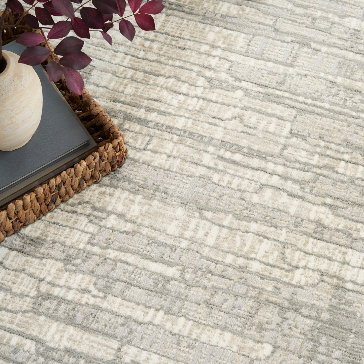 Nourison Home Soft Structure  Grey  Contemporary