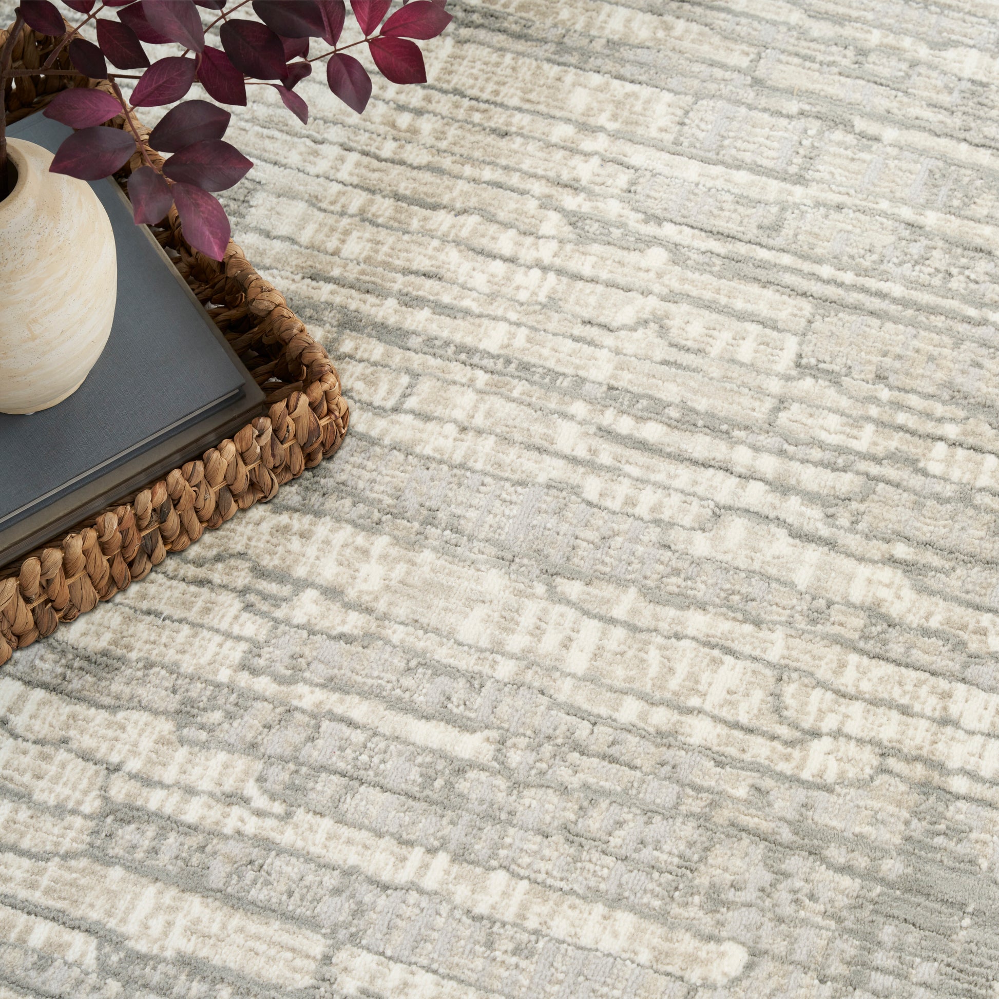 Nourison Home Soft Structure  Grey  Contemporary