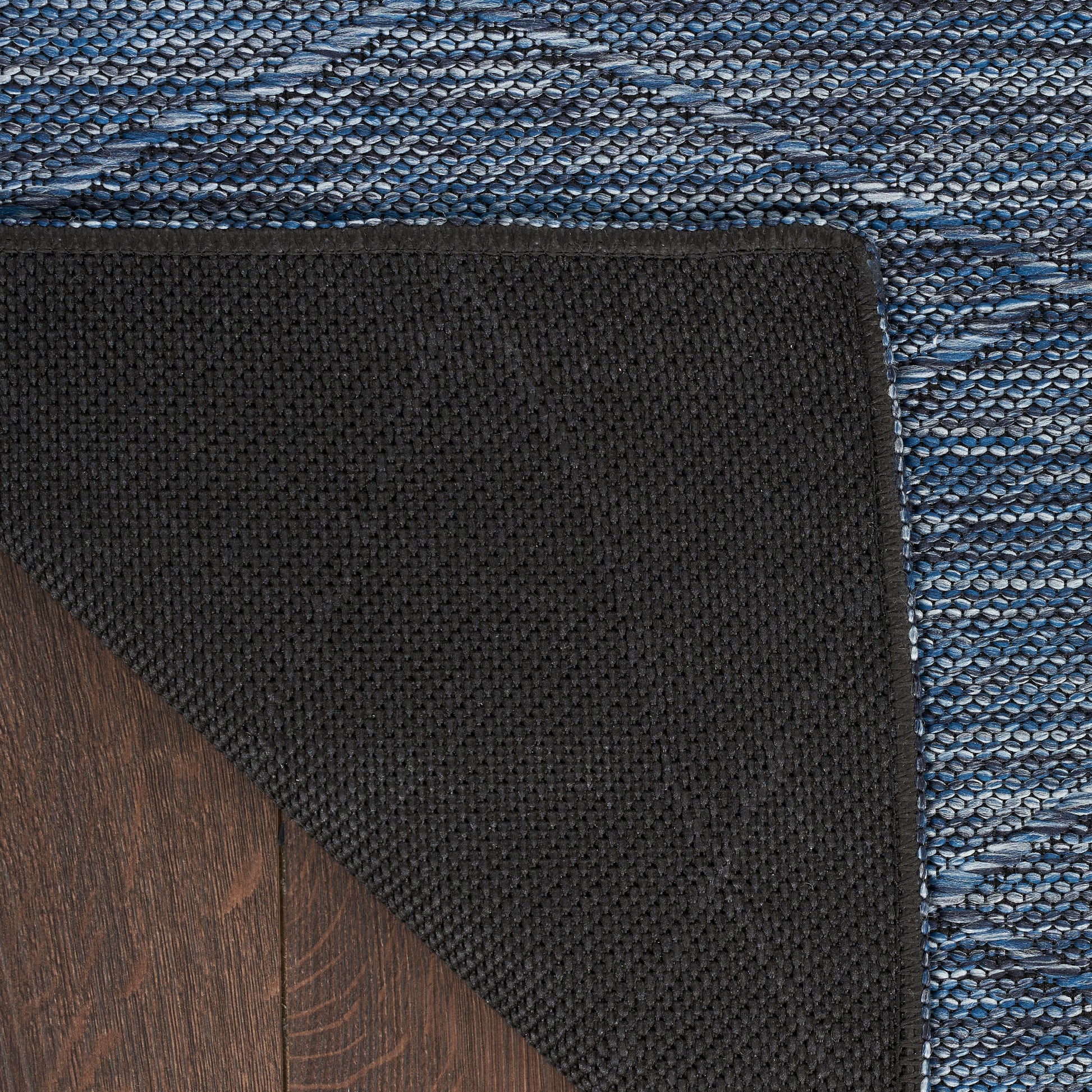 Nourison Home Washable Solutions  Navy Blue  Contemporary