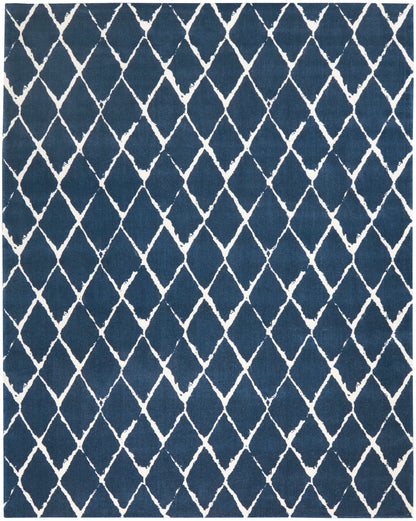 Nourison Home Twilight TWI15 Navy Contemporary Power-loomed Rug