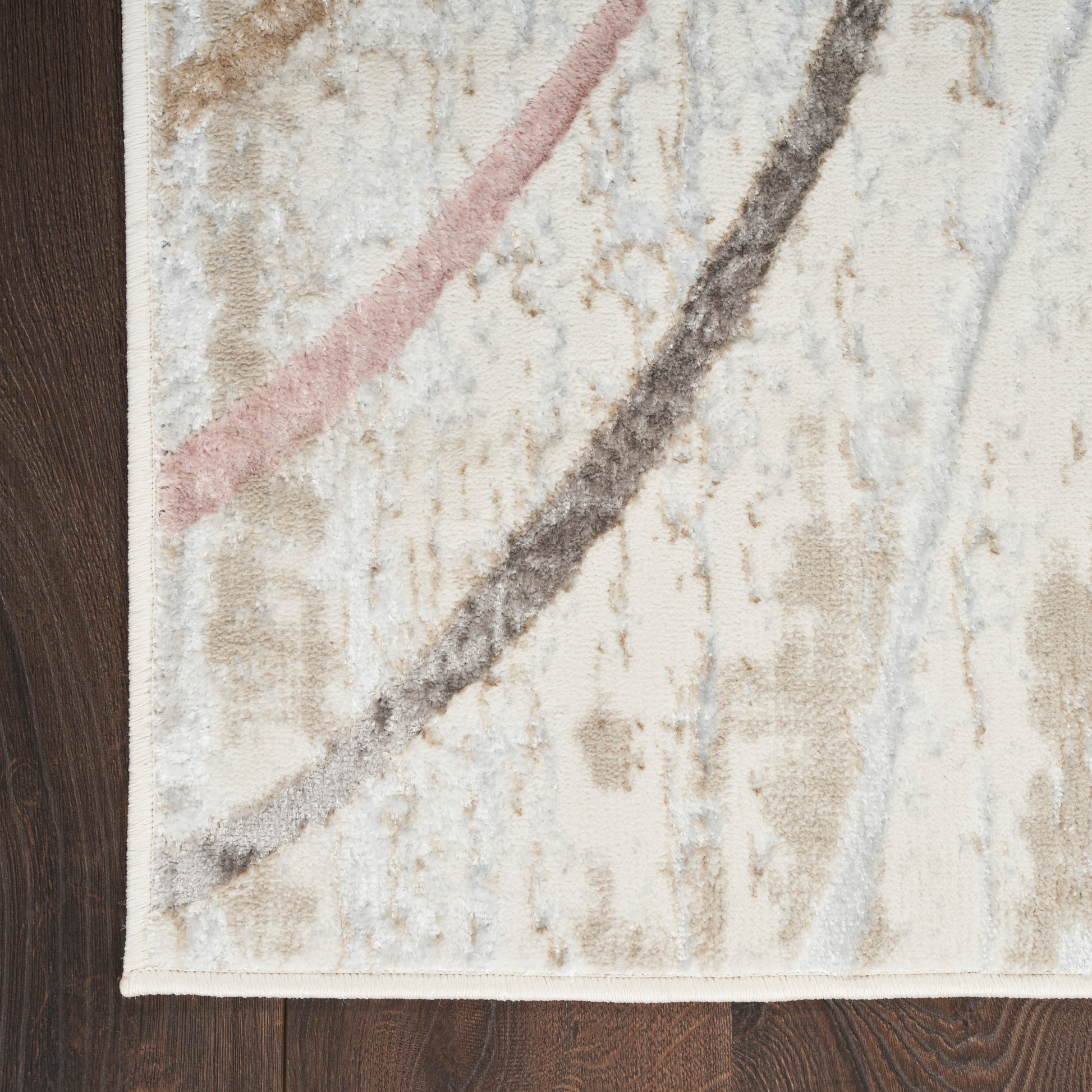 Nourison Home Glitz  Ivory Multicolor  Contemporary