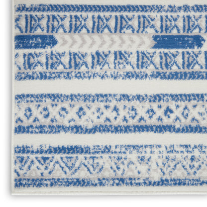 Nourison Home Whimsicle  Ivory Blue  Transitional