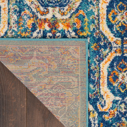 Nourison Home Allur  Blue Multicolor  Transitional