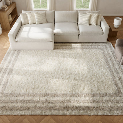 Nourison Home Pacific Shag  Ivory Beige  Contemporary