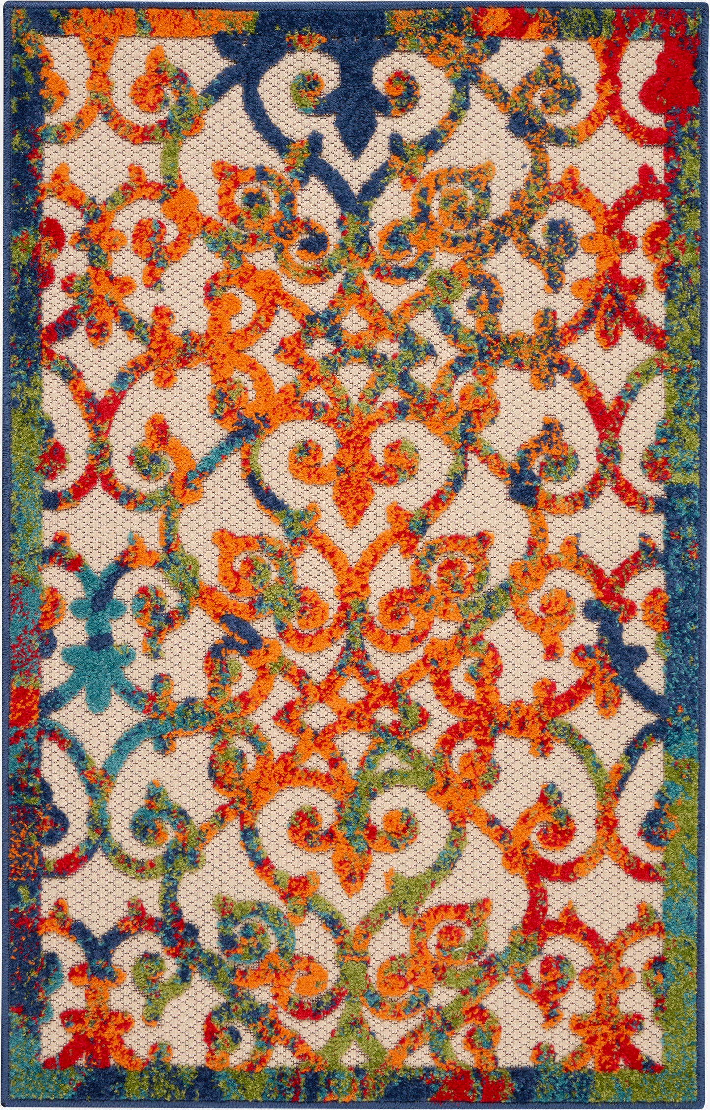 Nourison Home Aloha ALH21 Multicolor Contemporary Power-loomed Rugs