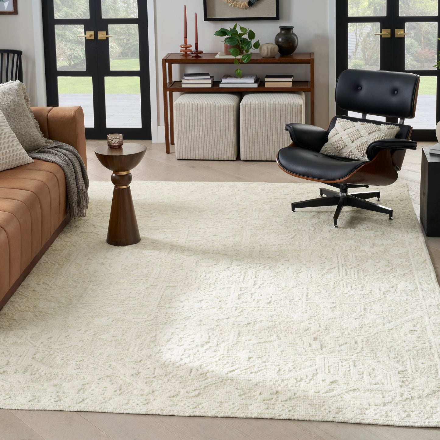 Nourison Home Blanco  Ivory  Contemporary