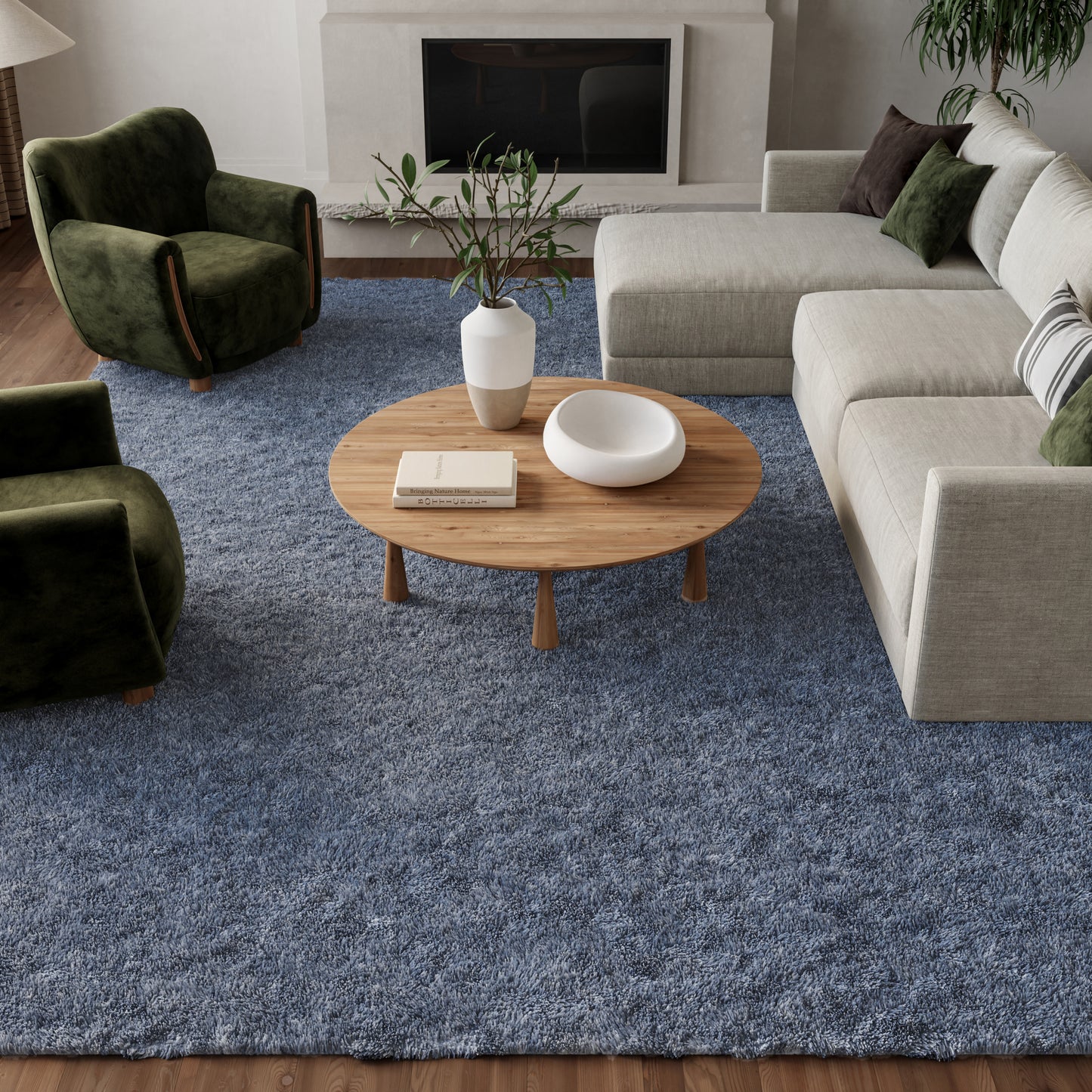 Nourison Home Dreamy Shag  Light Blue  Contemporary