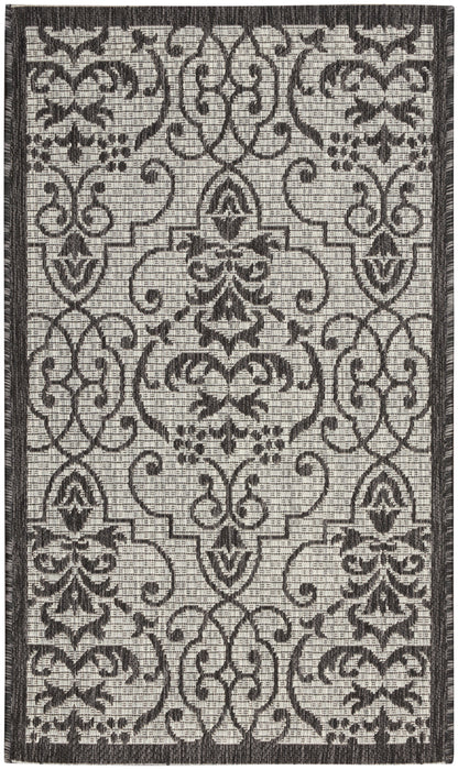 Nourison Home Country Side CTR04 Ivory Charcoal Transitional Power-loomed Rug