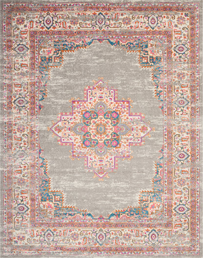 Nourison Home Passion PSN03 Grey Transitional Power-loomed Rugs