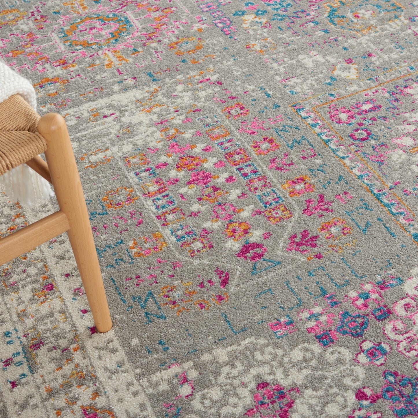 Nourison Home Passion  Grey Multicolor  Transitional