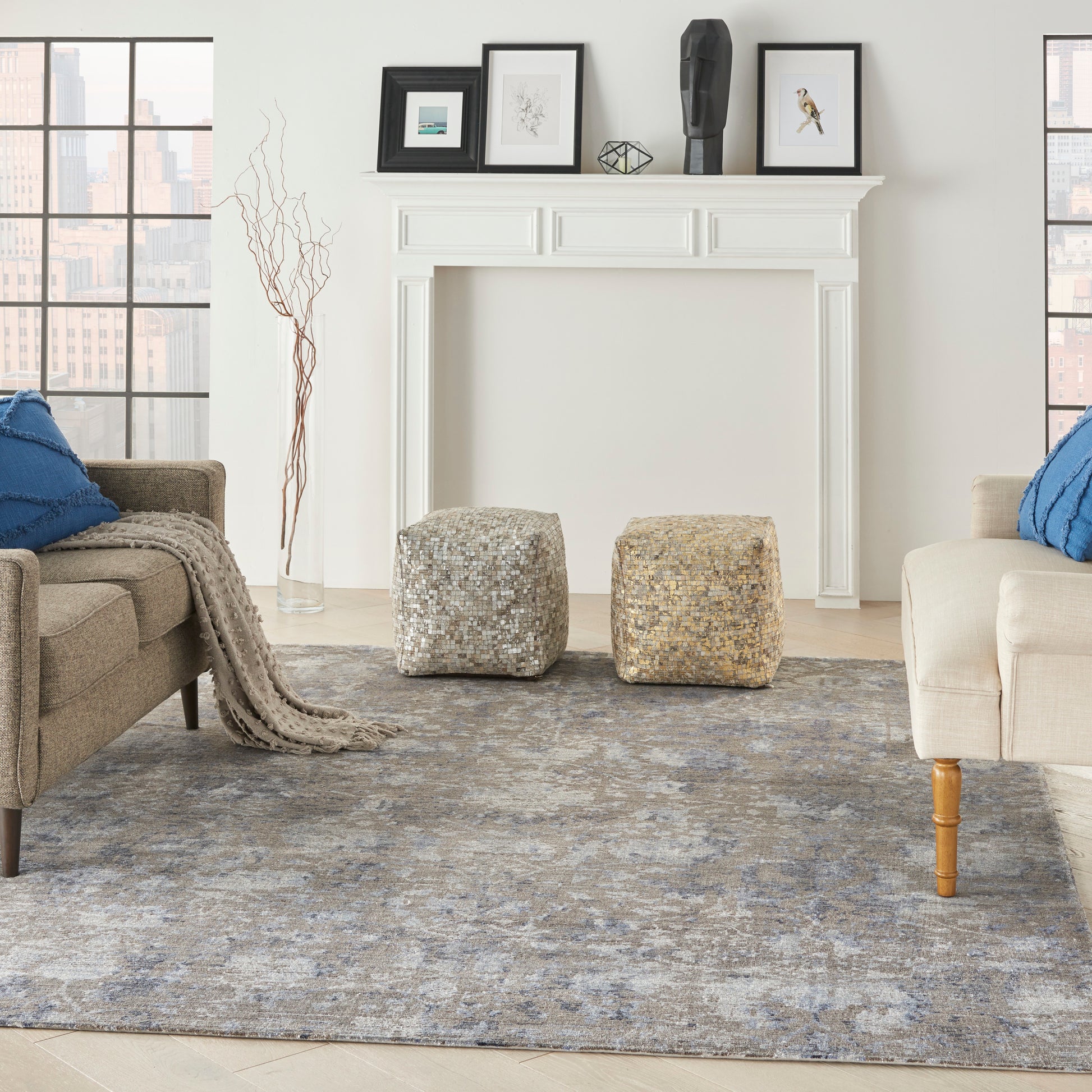 Nourison Home Lucent  Dove  Transitional