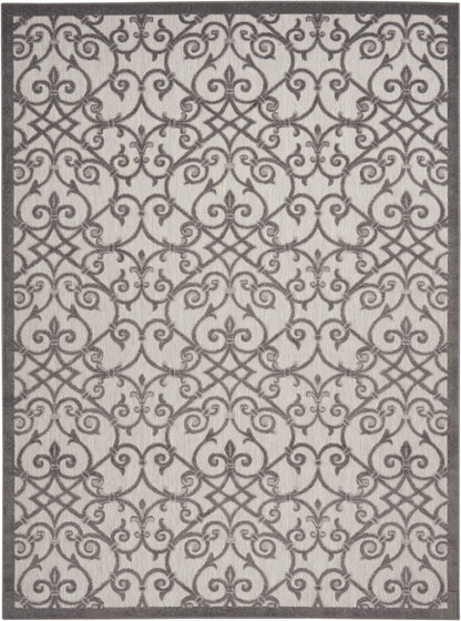 Nourison Home Aloha ALH21 Grey Charcoal Contemporary Power-loomed Rugs