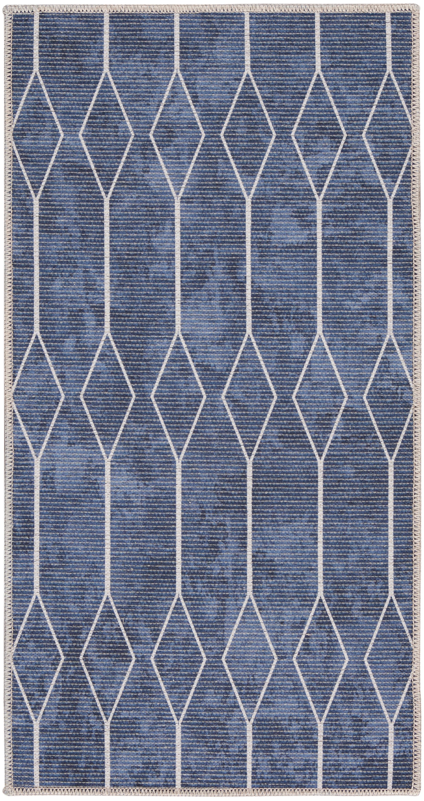 Nourison Home New Concept Washables SR107 Navy Contemporary Machine Woven Rug