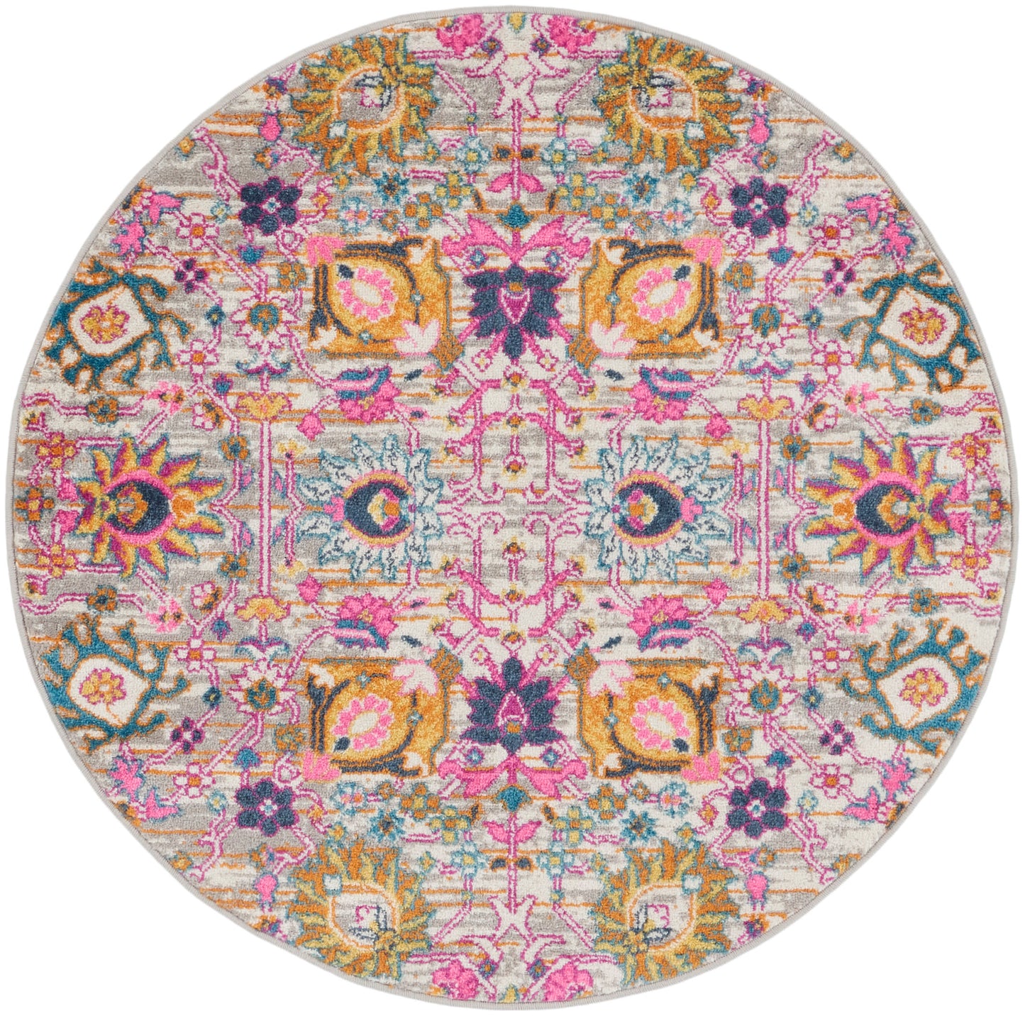 Nourison Home Passion PSN01 Silver Transitional Power-loomed Rugs