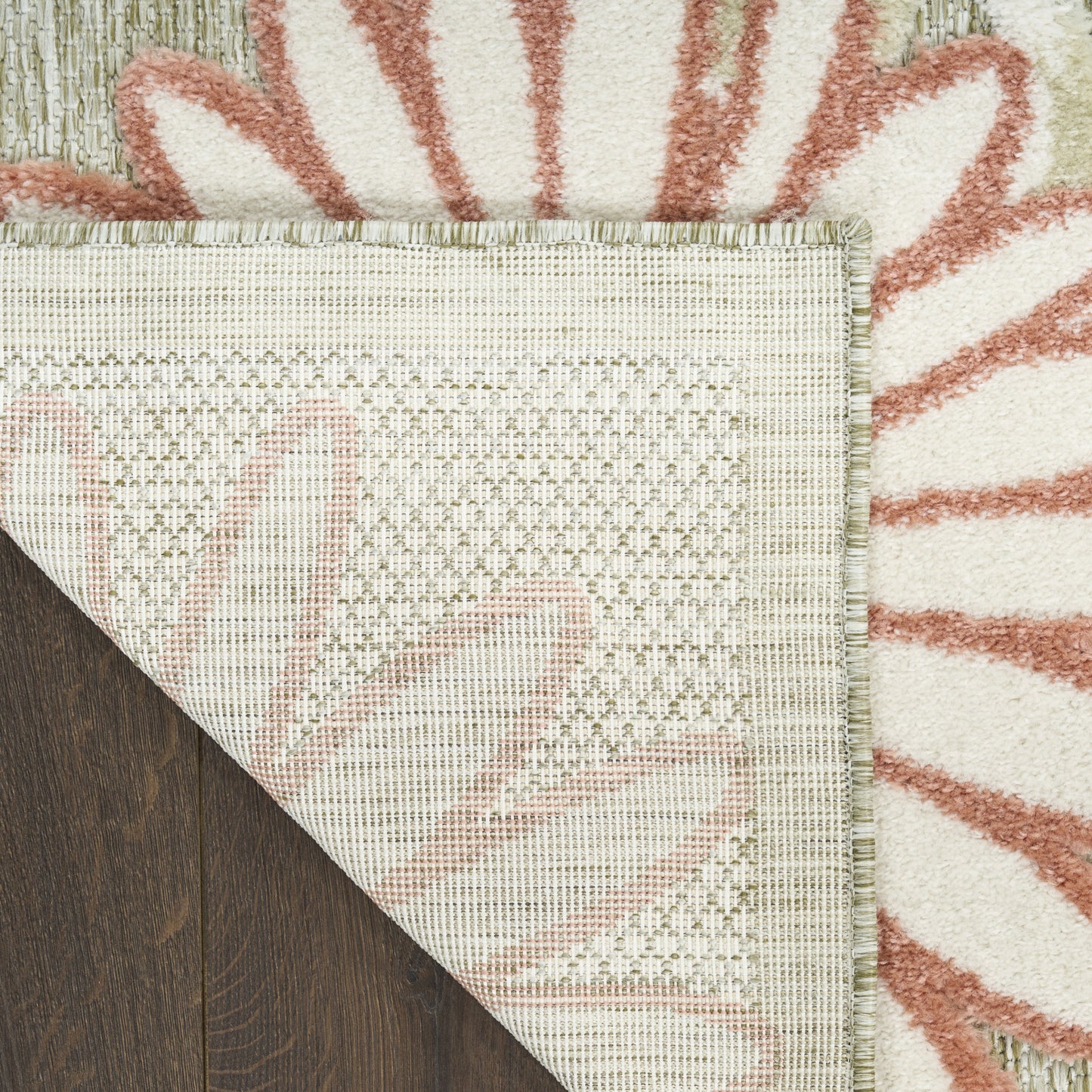 Nourison Home Aloha  Sage Rose  Contemporary