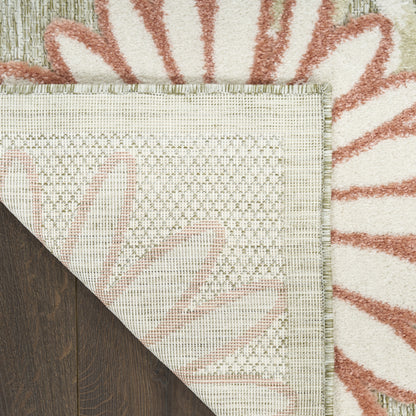 Nourison Home Aloha  Sage Rose  Contemporary