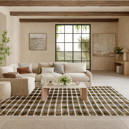 Nourison Home Nordic  Charcoal Multicolor  Contemporary