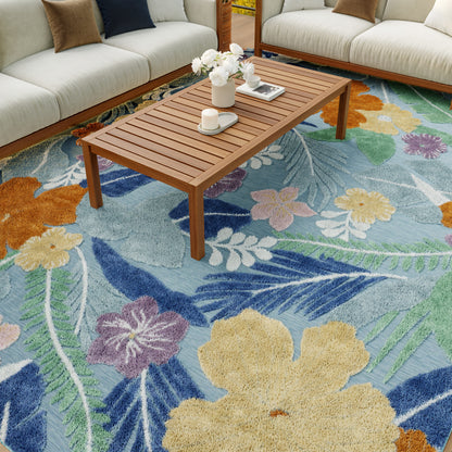 Nourison Home Suncoast  Blue Multicolor  Contemporary
