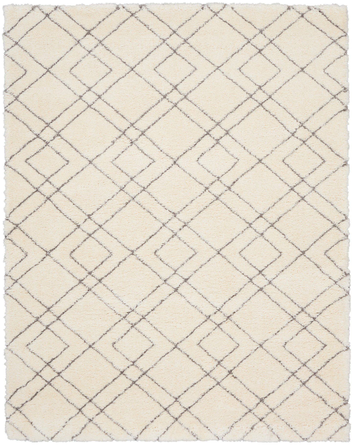 Nourison Home Dreamy Shag DRS07 Ivory Contemporary Power-loomed Rug