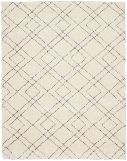 Nourison Home Dreamy Shag DRS07 Ivory Contemporary Power-loomed Rug