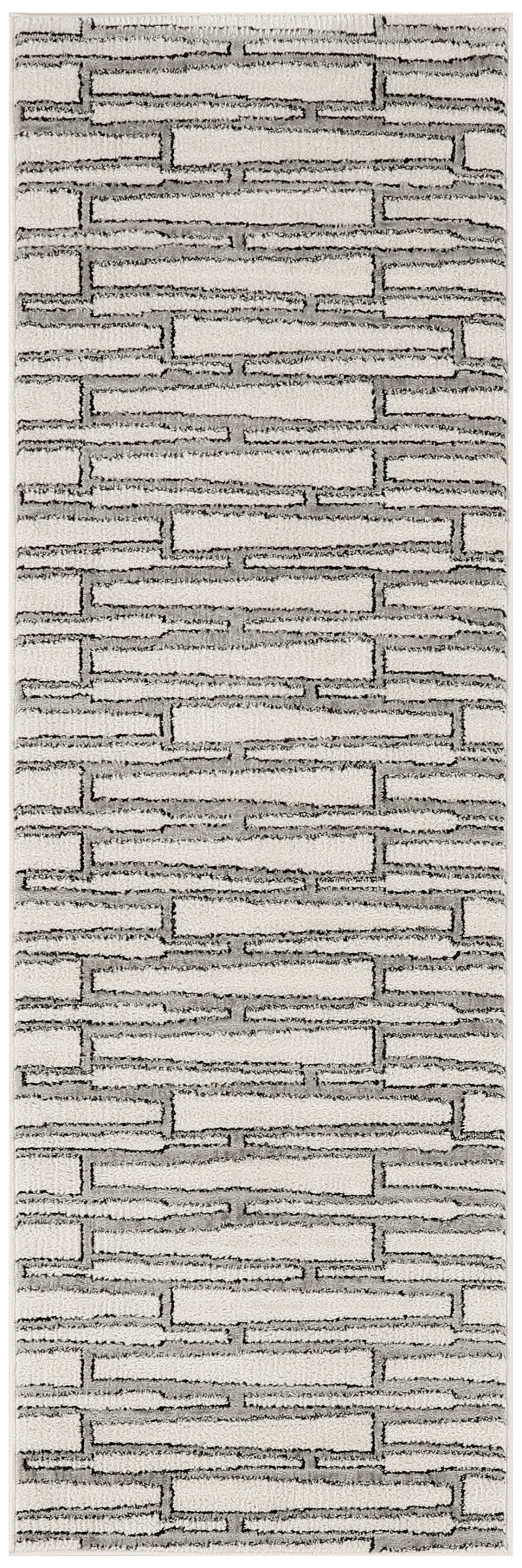 Nourison Home Nordic NRC02 Ivory Grey Contemporary Power-loomed Rug
