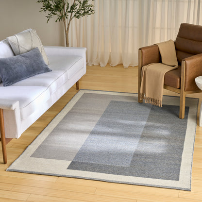 Nourison Home Copenhagen  Ivory Blue  Contemporary