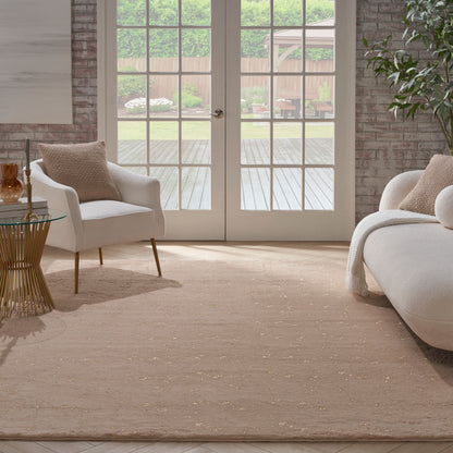 Nourison Home Cozy Shimmer  Beige Gold  Contemporary
