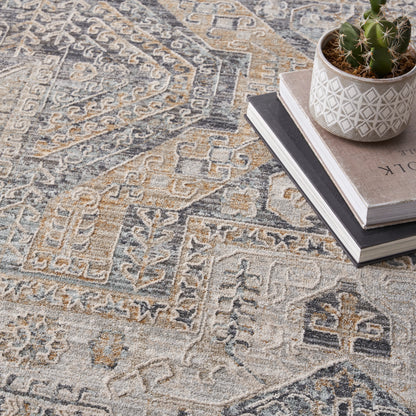 Nourison Home Lynx  Ivory Charcoal  Transitional