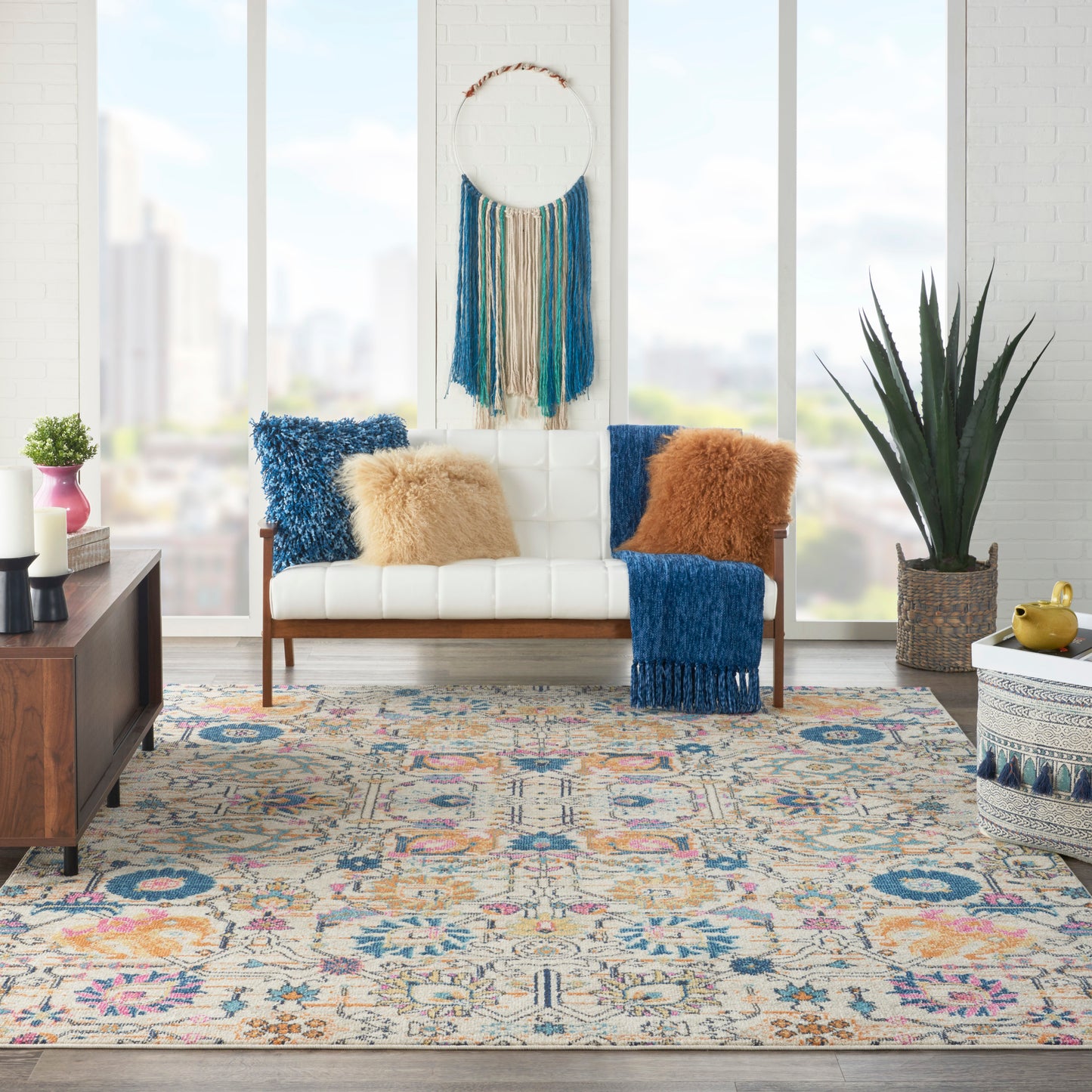 Nourison Home Passion  Ivory Multicolor  Transitional