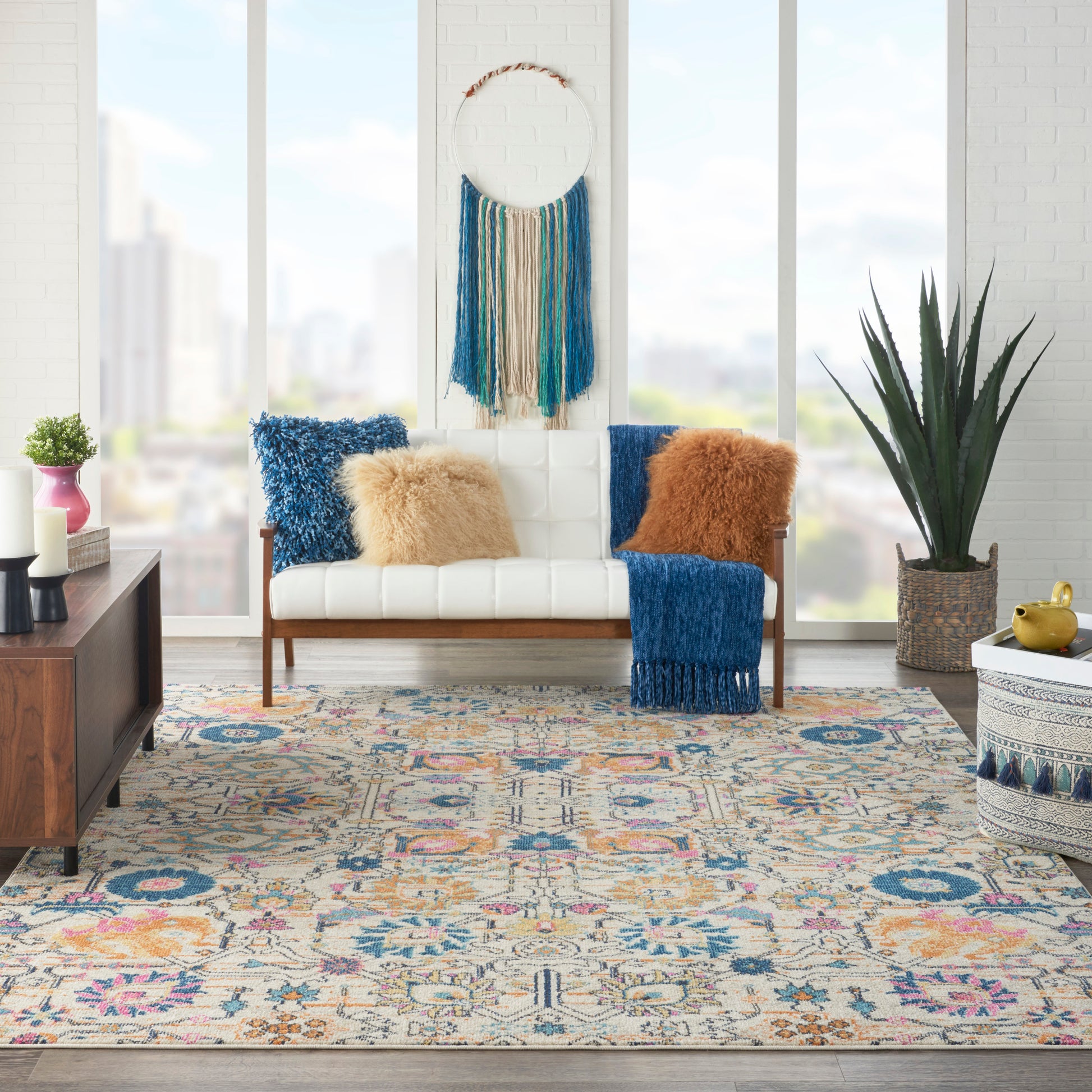 Nourison Home Passion  Ivory Multicolor  Transitional