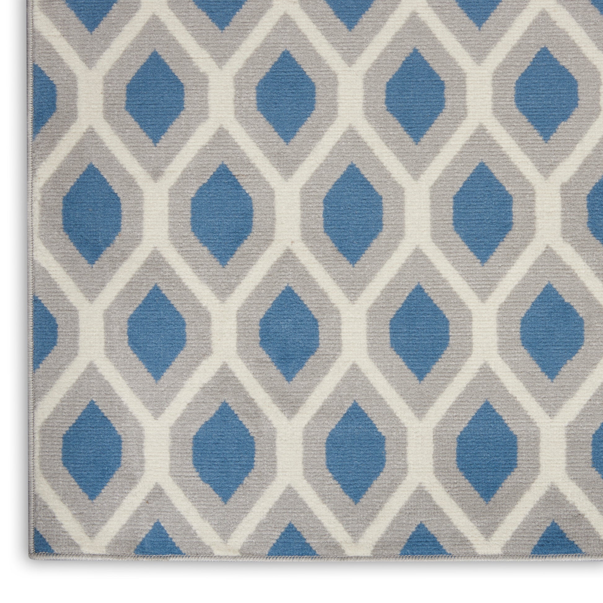 Nourison Home Grafix  Blue  Contemporary