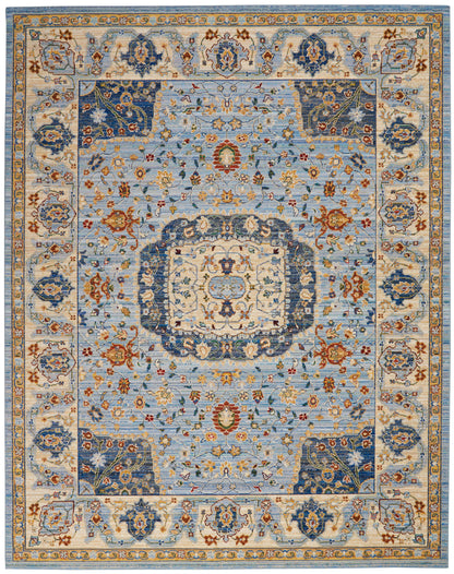 Nourison Home Majestic  Light Blue  Traditional