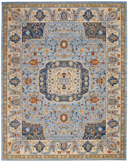 Nourison Home Majestic  Light Blue  Traditional