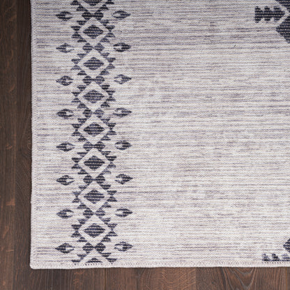 Nourison Home New Concept Washables  Ivory Charcoal  Contemporary