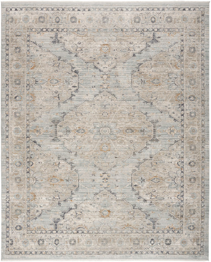 Nourison Home Lynx LNX07 Light Blue Transitional Power-loomed Rug