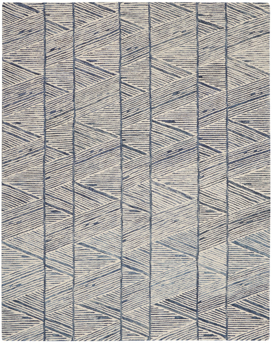 Nourison Home Colorado  White Blue  Contemporary